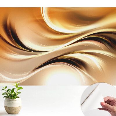 Tapeta do obyvaku Dynamická abstrakce plná teplých tónů