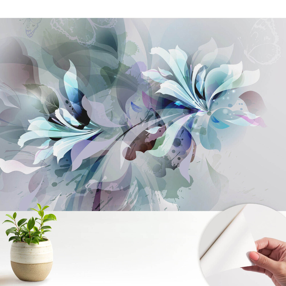 Tapeta Éterické květiny a abstrakce