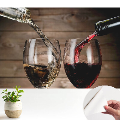 Tapeta s motivem vína ve sklenicích v klasickém stylu