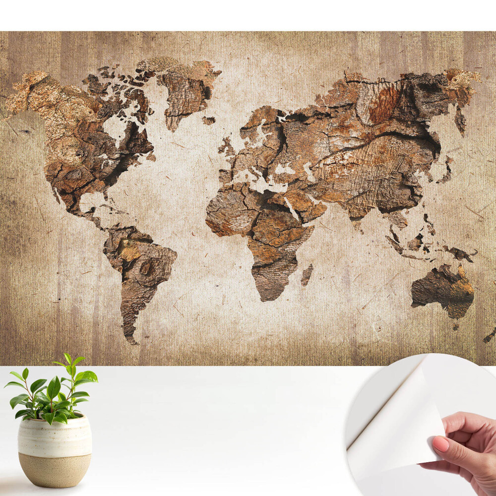 Tapeta Rustikální mapa světa