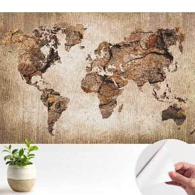 Tapeta Rustikální mapa světa