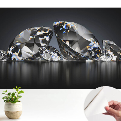 Tapeta do obyvaku Třpytivé krystaly, dokonalá elegance