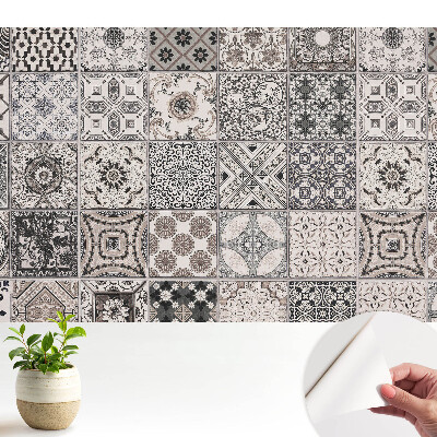 Tapeta se vzorem klasických dlaždic