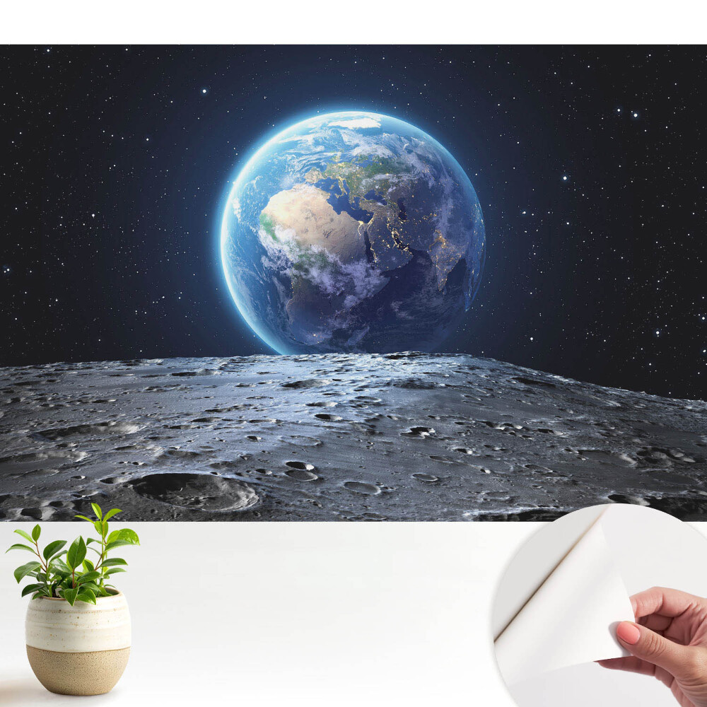Tapeta na zeď Hvězdný pohled z Měsíce