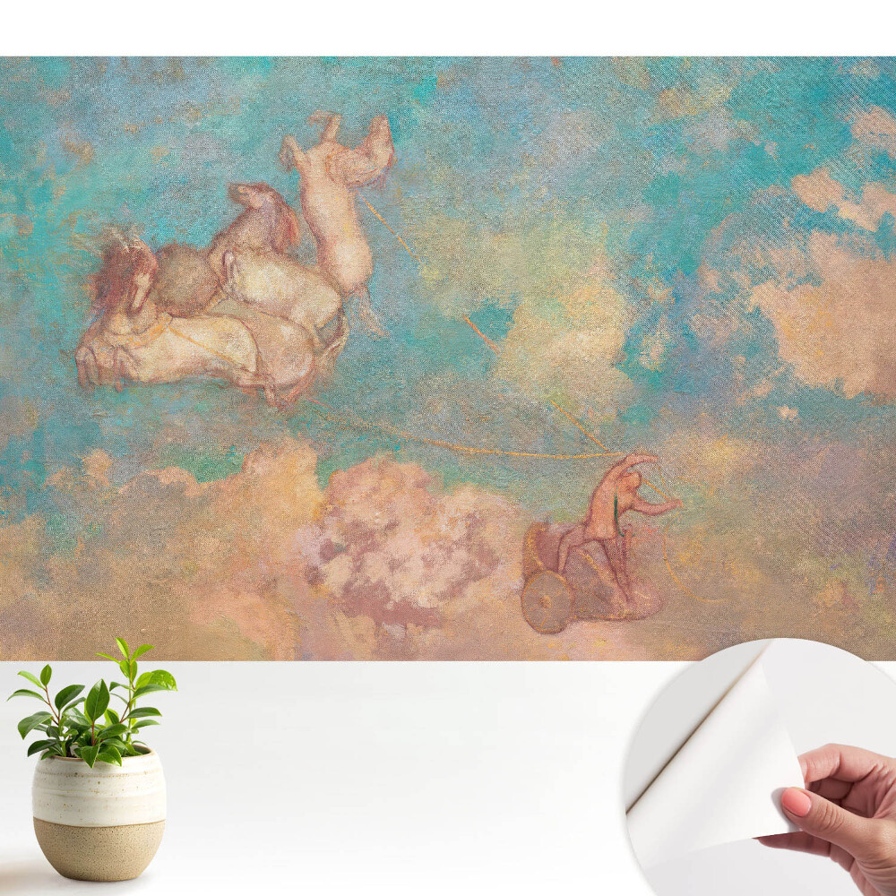 Tapeta do obyvaku Luxusní koně proti mrakům