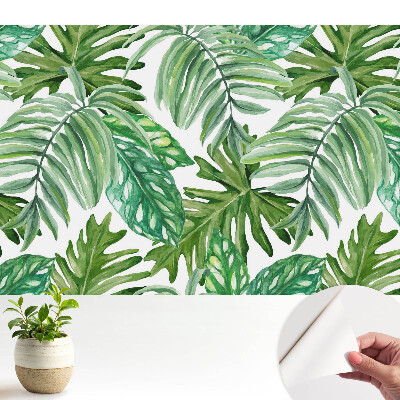 Tapeta Botanický vzorek s exotickými zelenými listy