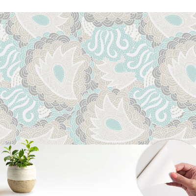 Tapeta s jemnými abstraktními vlnami a víry