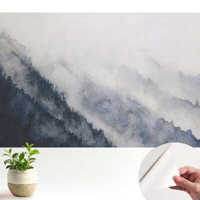 Tapeta na zeď Akvarel hory mlha harmonie