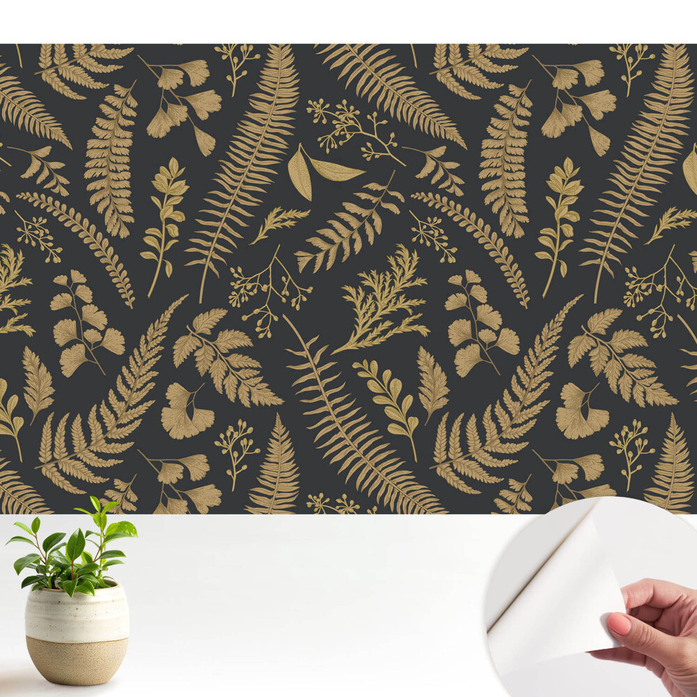 Tapeta Botanický listový vzor elegance příroda