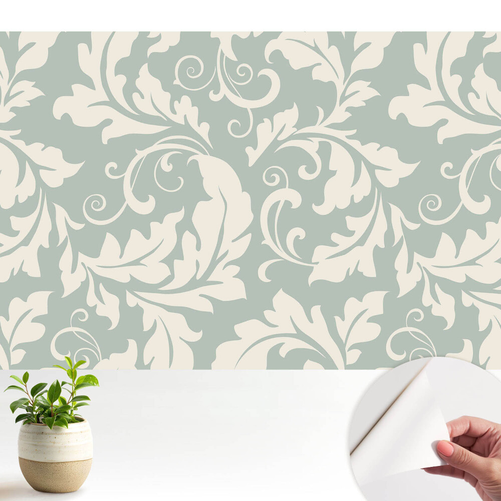 Tapeta Stylové listy na světlém pozadí