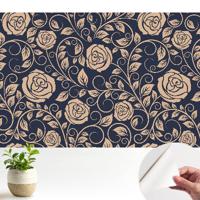 Tapeta na zeď Klasické růže na tmavě modré