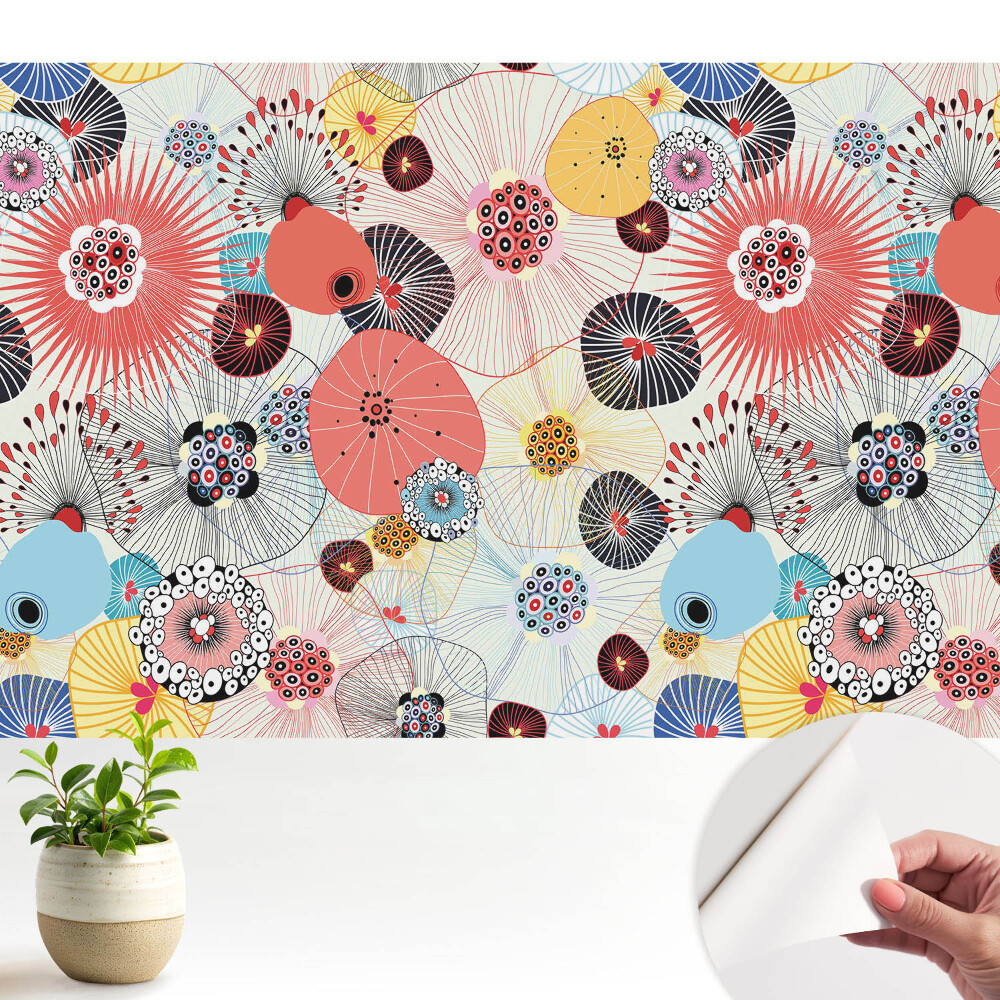Tapeta na zeď Energie barev květinového vzoru