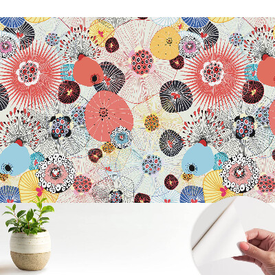 Tapeta na zeď Energie barev květinového vzoru