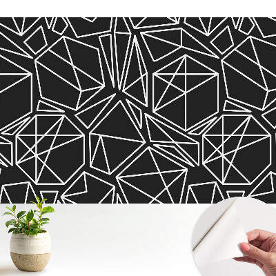 Tapeta Geometrické obrazce na černém pozadí