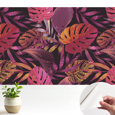 Tapeta Dynamický energetický vzor exotických listů
