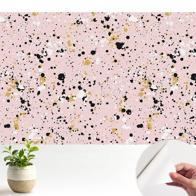 Tapeta Abstraktní skvrny na růžovém pozadí