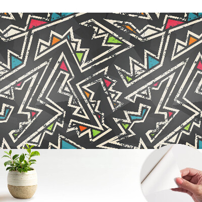 Tapeta Cikcakové vzory plné barev