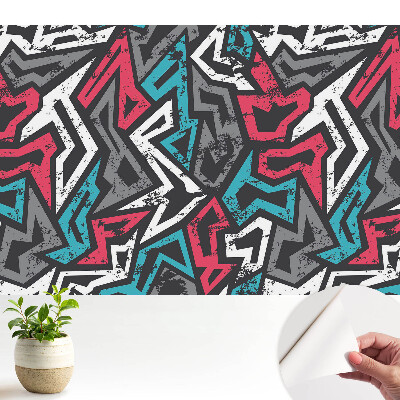 Tapeta na zeď Geometrické graffiti s čerstvou energií