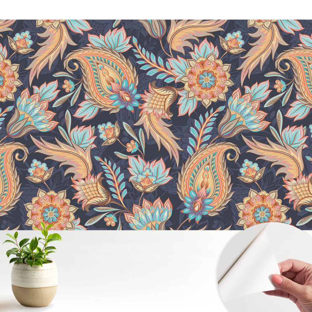 Tapeta na zeď Květiny a listy v klasickém stylu