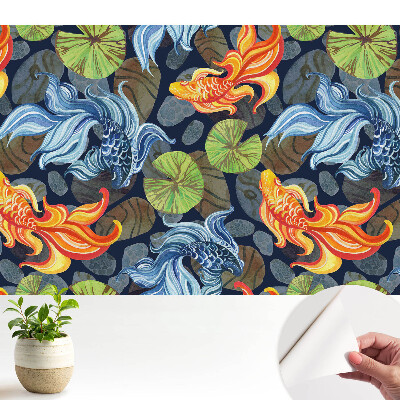 Tapeta Energický motiv ryby koi