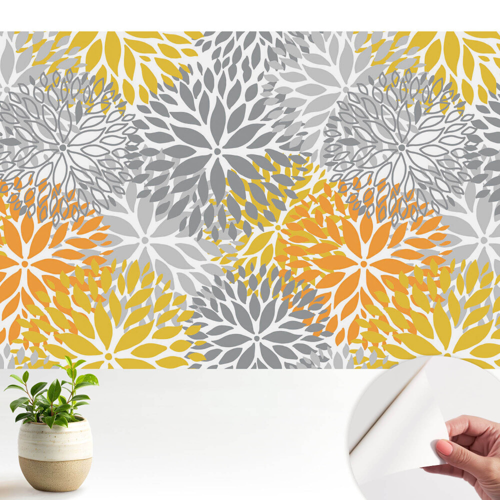 Tapeta Energie květinových symetrických vzorů