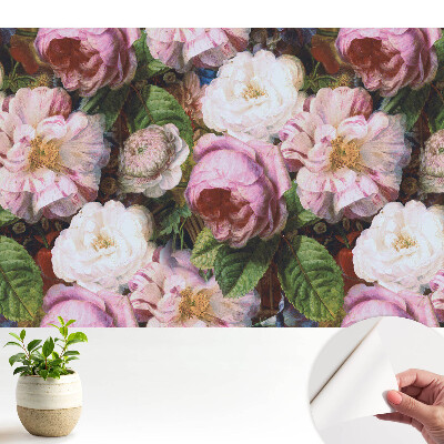 Tapeta do obyvaku Květiny v klasickém stylu