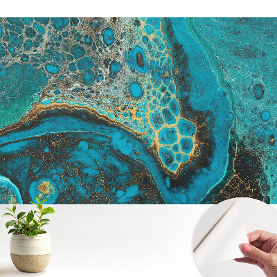 Tapeta na zeď Tyrkysové organické vzory