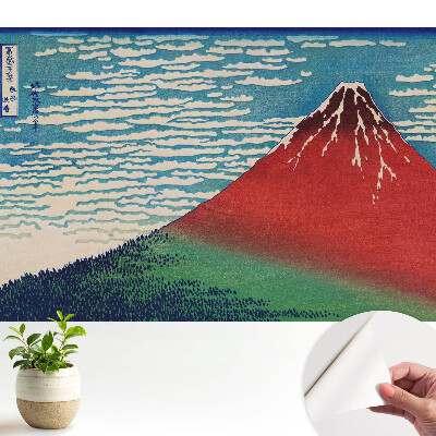 Tapeta Hora a mraky v japonském stylu