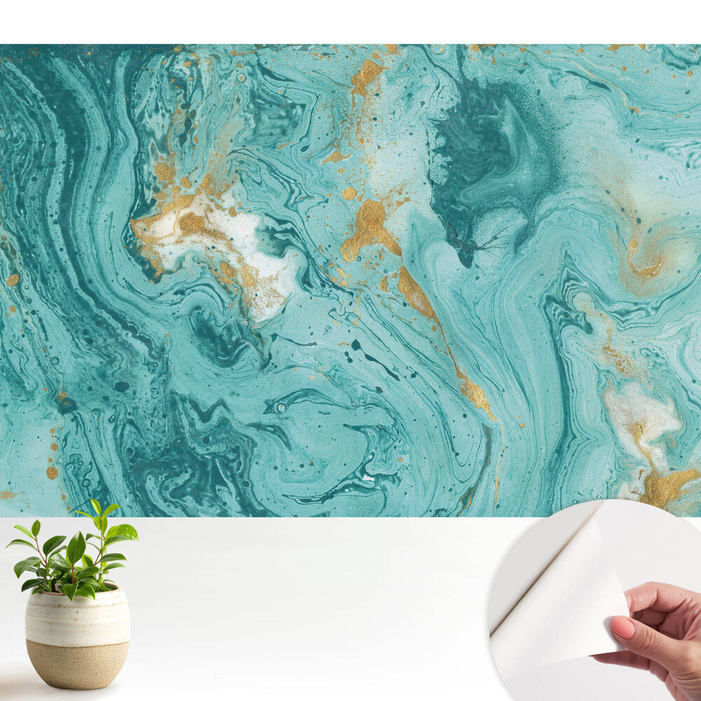 Tapeta Tyrkysové abstraktní vzory elegance barev