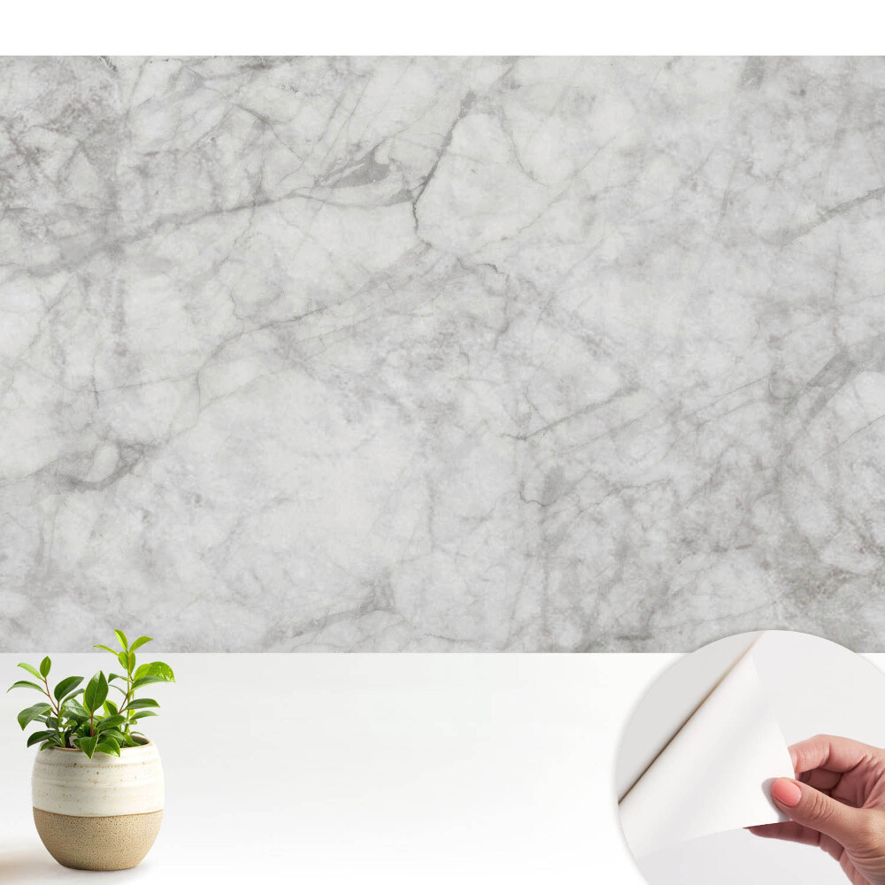 Tapeta Mramorový vzor, ​​jemné žilky, světlé pozadí