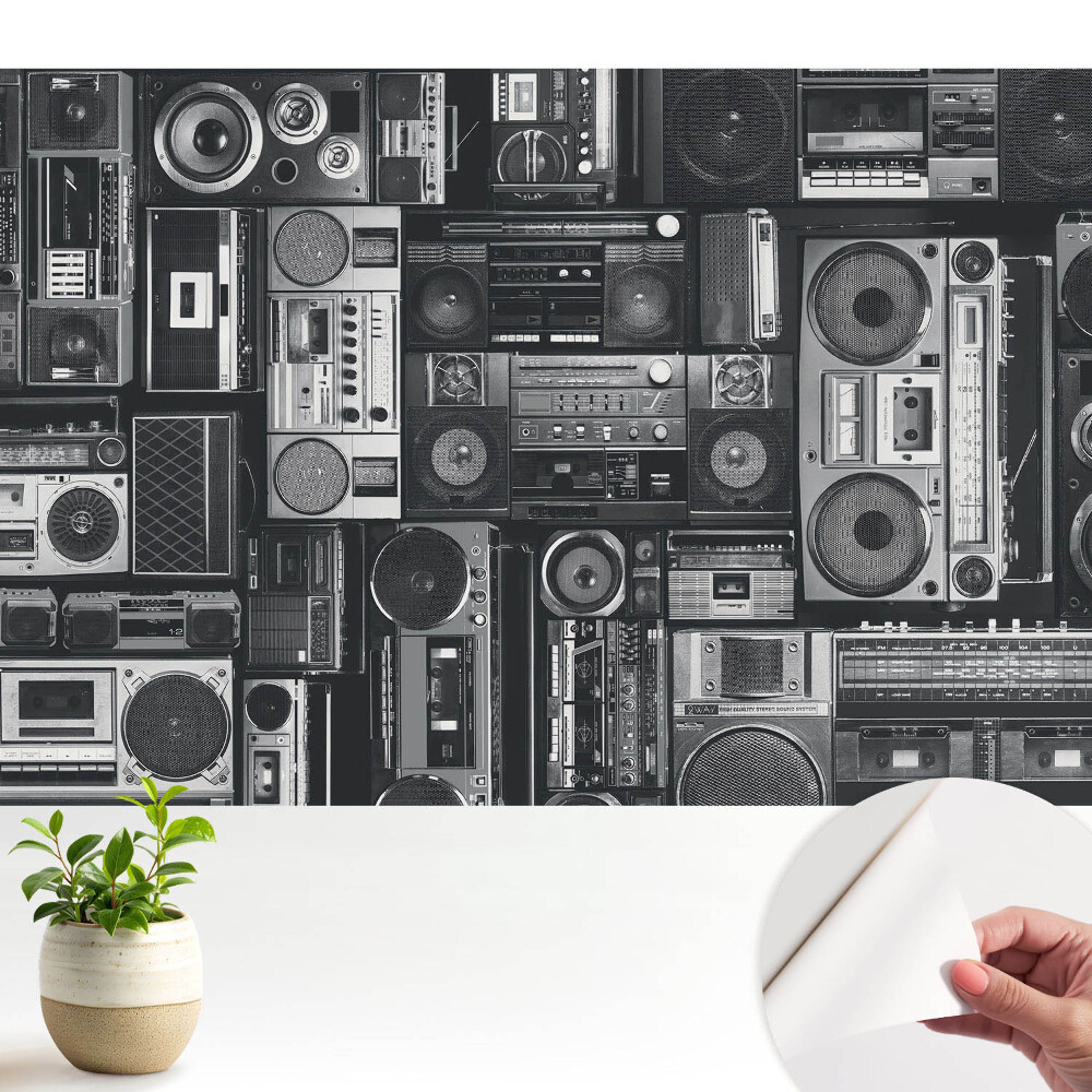 Tapeta na zeď Stylový retro vzor s rádii