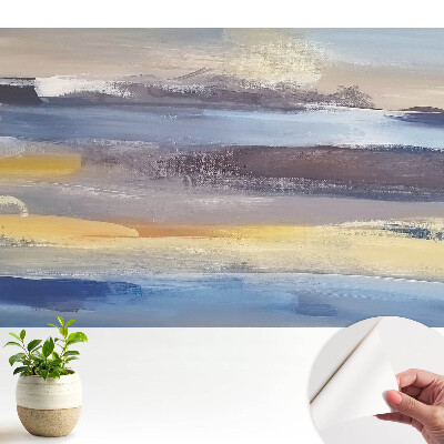 Tapeta na zeď Abstraktní krajina v jemných barvách