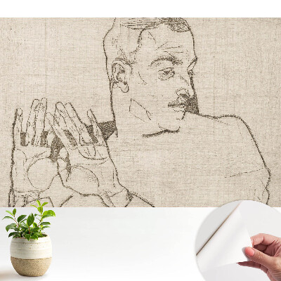 Tapeta Minimalistická skica postavy a gesta