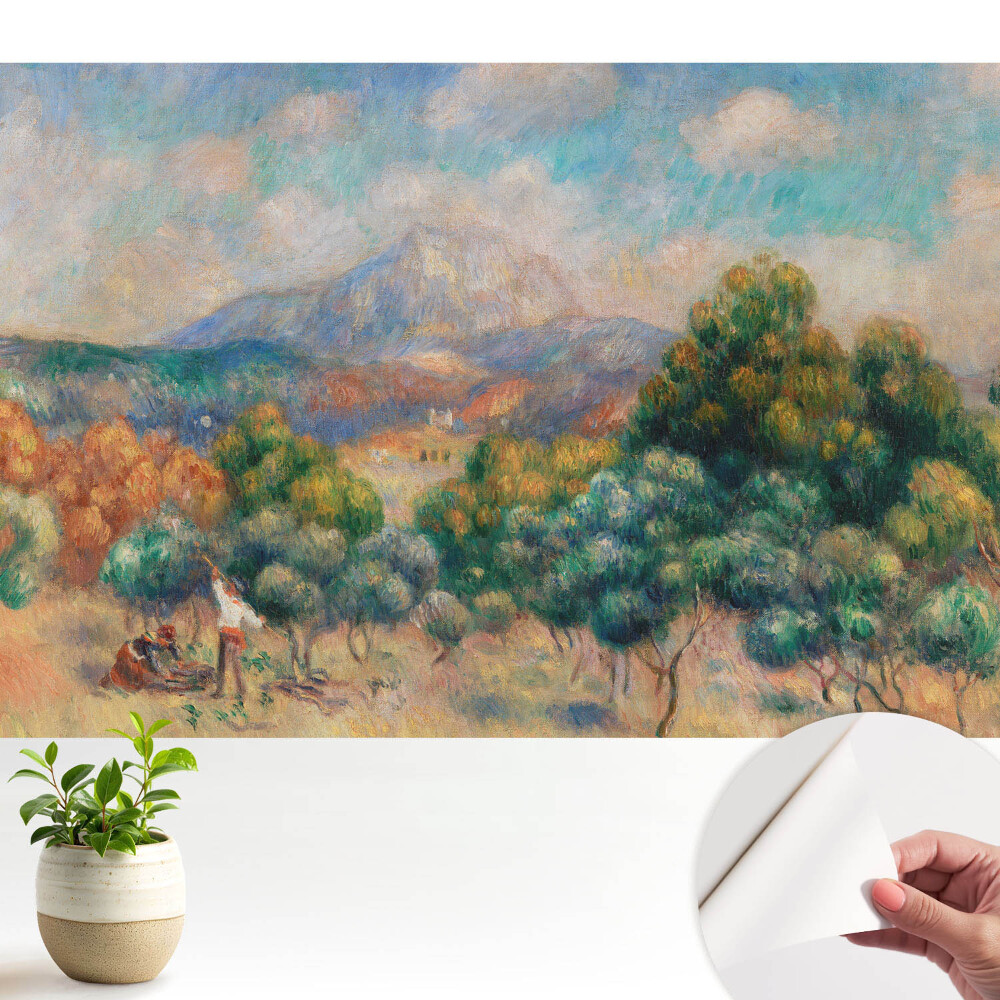 Tapeta do obyvaku Barevná krajina s horskou přírodou