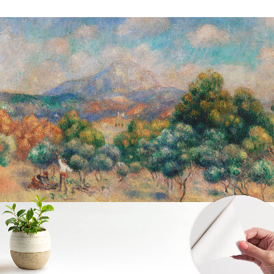 Tapeta do obyvaku Barevná krajina s horskou přírodou