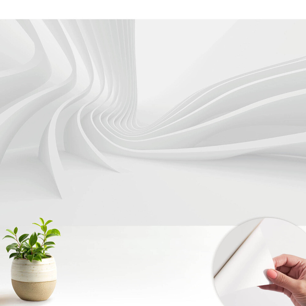 Tapeta Moderní bílé čáry v pohybu