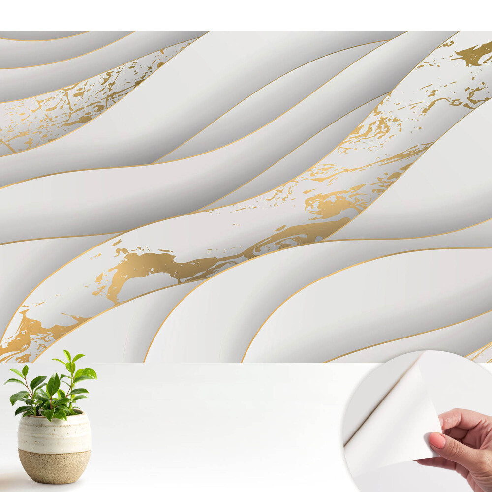 Tapeta do obyvaku Abstraktní vlny elegance