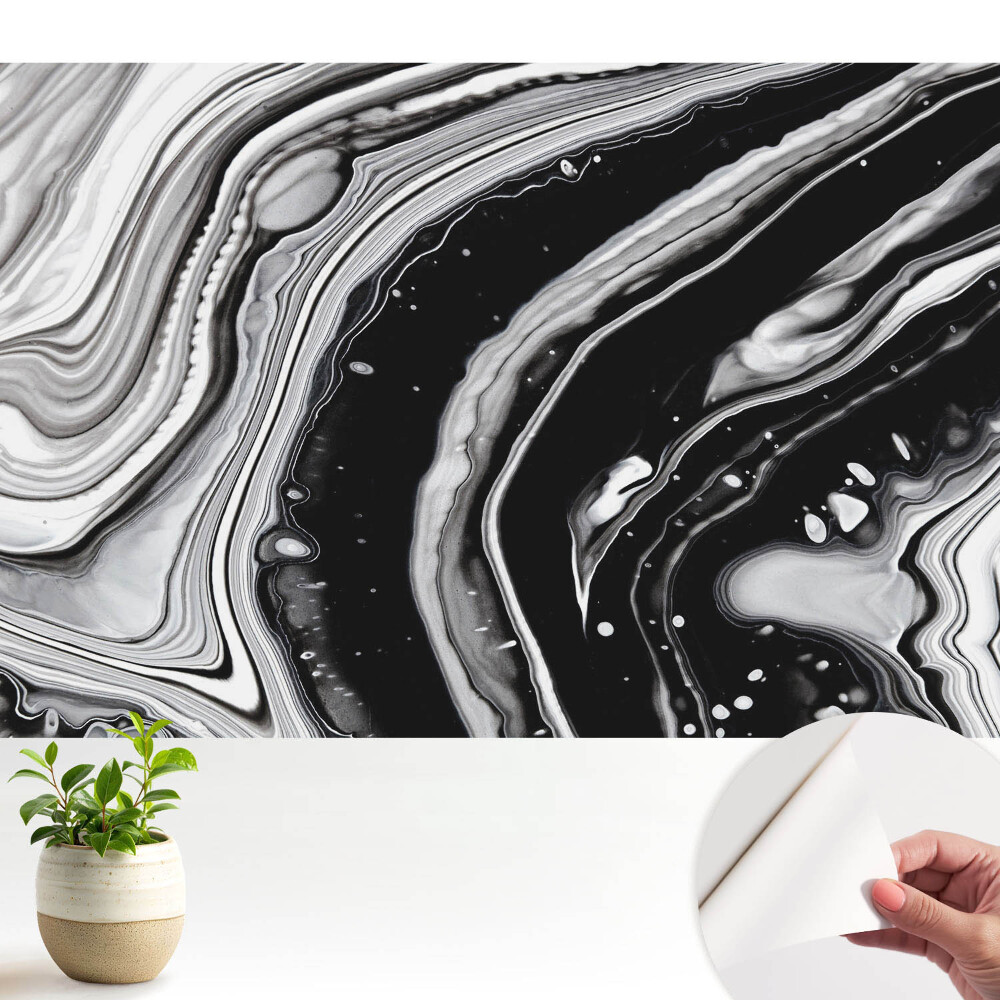 Tapeta na zeď Abstraktní čáry v odstínech šedé