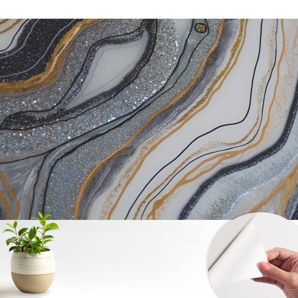 Tapeta Abstraktní vlny elegantní záře.