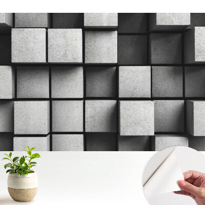 Tapeta do obyvaku Trojrozměrné prostorové kostky