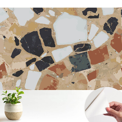 Tapeta s motivem kamenné mozaiky v moderním stylu