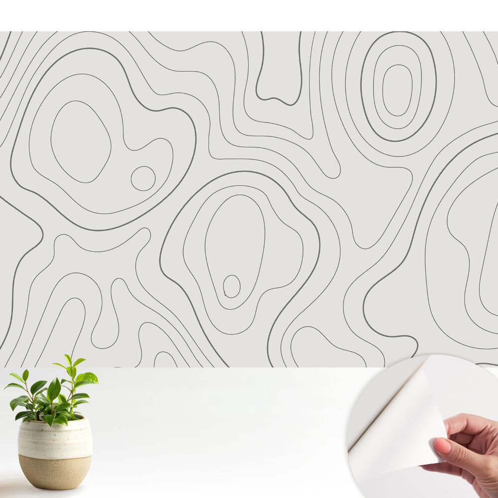 Tapeta na zeď Abstraktní vlny čáry kontury