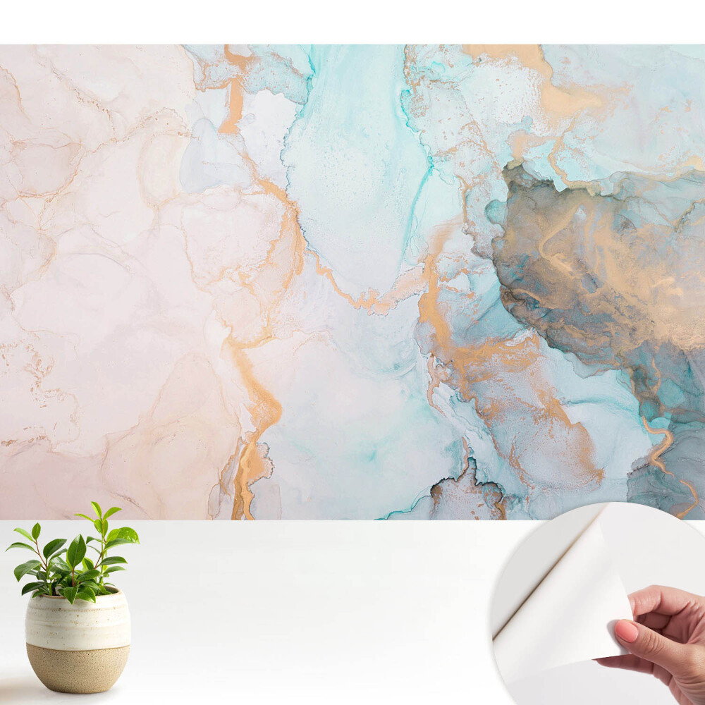 Tapeta Barvy oblohy a země v fluidní abstrakci