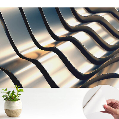 Tapeta Vlny kovu v moderním stylu