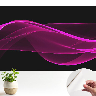 Tapeta Energické růžové stužky na černém pozadí