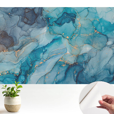 Tapeta Abstraktní víry odstínů modré