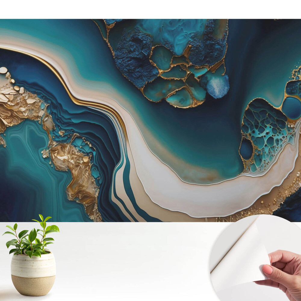 Tapeta Vlny barev abstraktní elegance harmonie