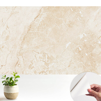 Tapeta na zeď v elegantním béžovém mramoru