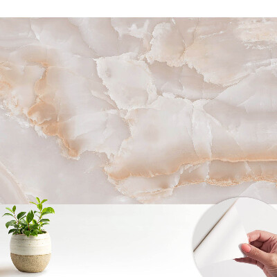 Tapeta s motivem mramoru v přírodních odstínech