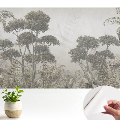 Tapeta do obyvaku Exotický les rustikální harmonie přírody